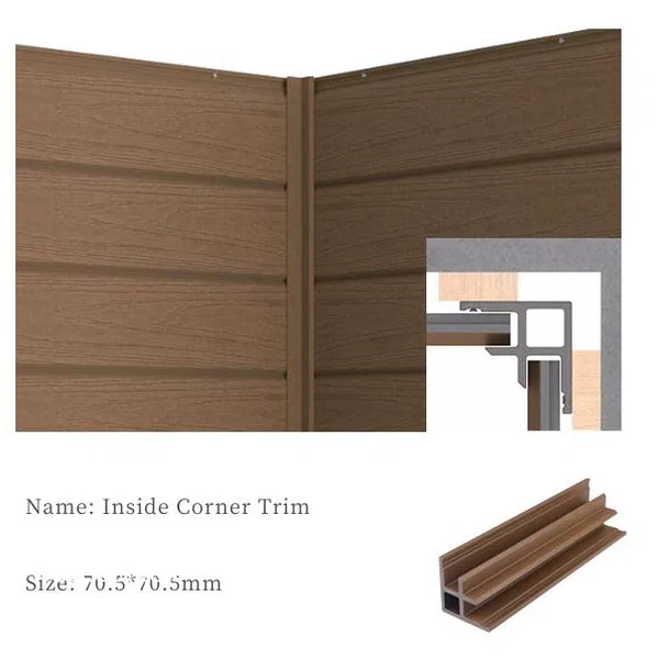 Castellation WPC Cladding Provides Unique Exterior Wall Decoration with Modern Texture Design