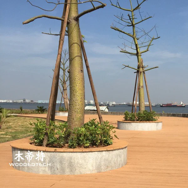 Gerillte Composite-Decking für attraktive Outdoor-Decksbodenbelag und Wohngartenprojekte