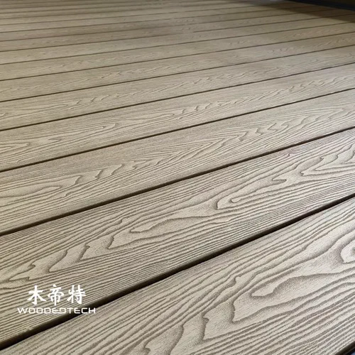 Rivestimento e decking profondo a rilievo wpc 3d ad alta fedeltà