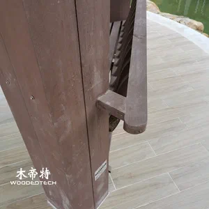 Plastic cladding that looks like wood provides modern exterior decoration with natural style