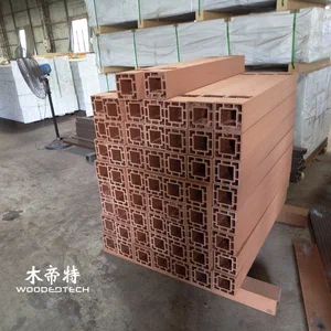 WPC دیوار پانل طراحی رنگ چوبی برای فضاهای مدرن