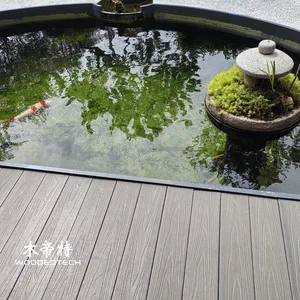Premium plastic wood deck for pool Surroundings: Safe & Anti-Slip