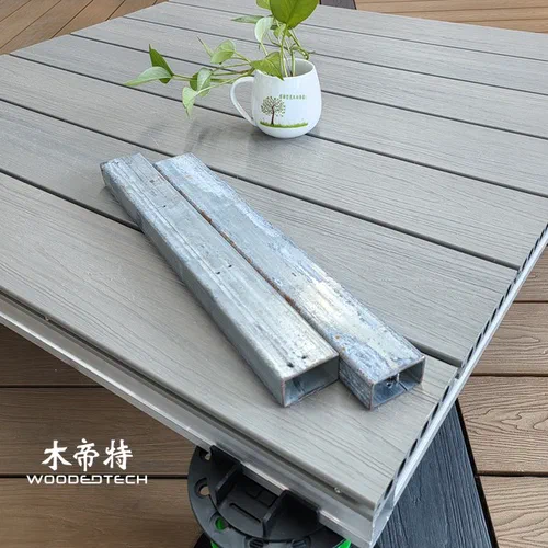 Alternativa in legno strutturale: travetti da decking composito 50x50 Supporto