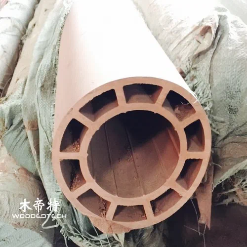 Φ200 extra large round column is rarely produced by manufacturers with technology for fake wood plastic outdoor structures