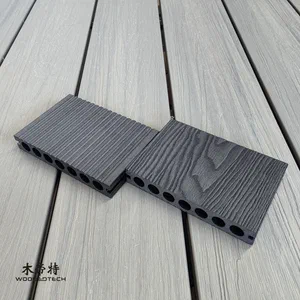 3D15023 3D Embossed decking in ebony color – Dirt and Stain Resistant
