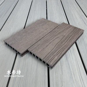 3DGD13823 Second Generation 3D Embossed Rosewood Composite Balcony Decking Delivers Ultra Realistic Wood Grain Texture and a Premium Natural Wood Experience