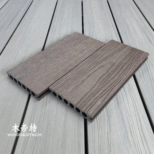 3DGD13823 Second Generation 3D Embossed Rosewood Composite Balcony Decking Delivers Ultra Realistic Wood Grain Texture and a Premium Natural Wood Experience