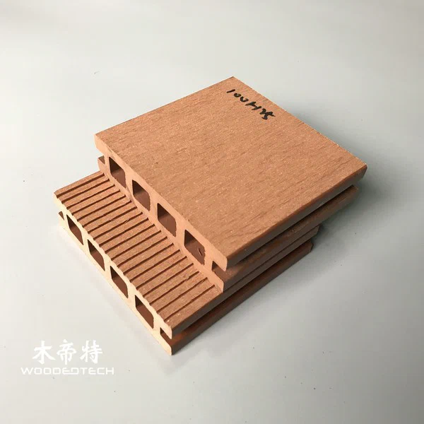کفپوش پلاستیکی چوب مصنوعی D10025 توخالی مربع سوراخ Decking