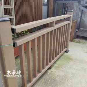 Composite deck railing adds attractive colors and aesthetic value to municipal landscape applications
