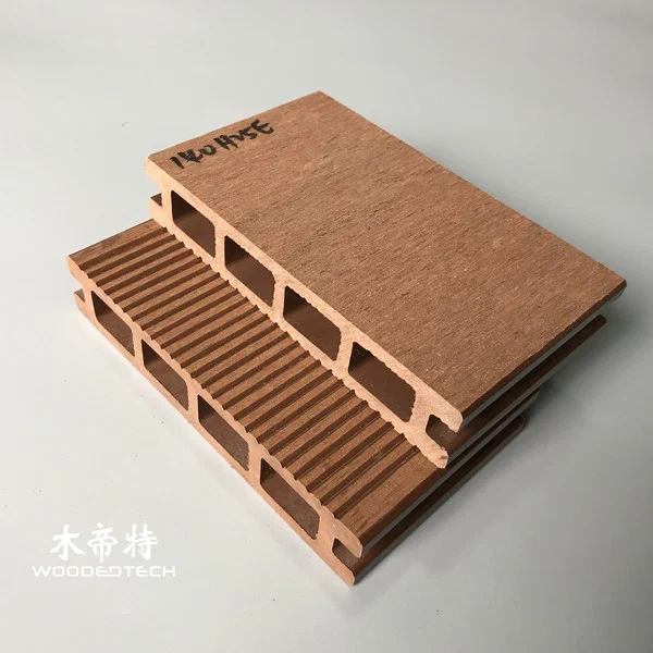 D14025-2 Square Hole Fine Groove Surface Composite Decking Is Designed For Practical Outdoor Applications