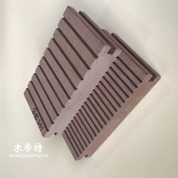 D14530-2S composite decking board delivers a classic solid outdoor flooring choice for long lasting projects