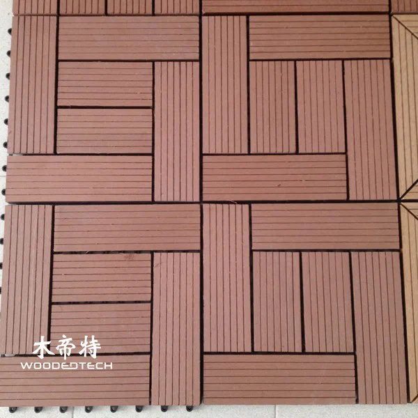 Easy Interlocking Composite Deck Tiles Over Concrete for DIY Installation