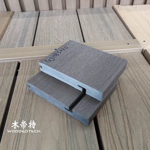 GD13822.5S Fully Capped Solid Starter Wood Polymer Composite Decking Provides a Stable Starting Structure for the First Decking Board