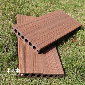 Bảng sàn composite có giới hạn GD13825 Tính năng Kết cấu 3D phong phú và lớp đùn co dày cho không gian ngoài trời thanh lịch