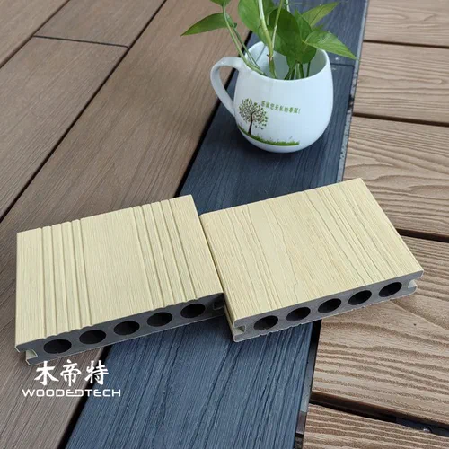GD14030 Capped Wood Composite Decking Features an Extra Thick Structure for Greater Strength Stability and Long Term Outdoor Performance