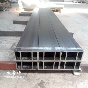 L200105 WPC beams with super large dimensions provide reliable structural support for spacious outdoor pergola and landscape designs