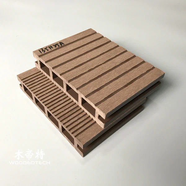 Patio WPC Decking Floor D13525 Double-Sided Grooved Hollow Board