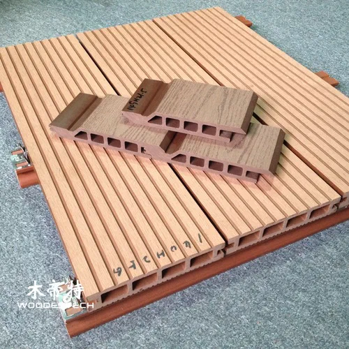 Q14921.5 plastic wood wall panels with double layer structure offer stronger deformation resistance and long lasting outdoor performance