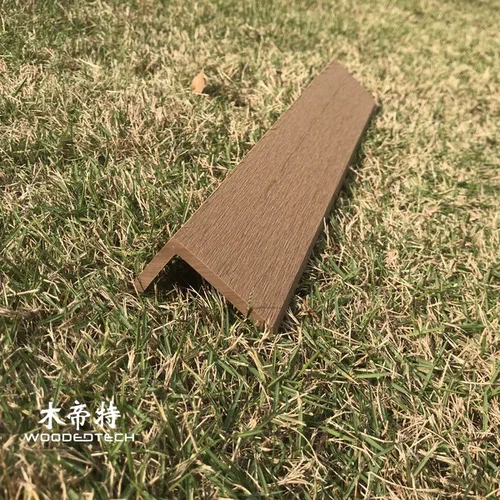 T5030 is the most commonly used L shape right angle decorative trim for floor and wall panel edges with wpc panels exterior