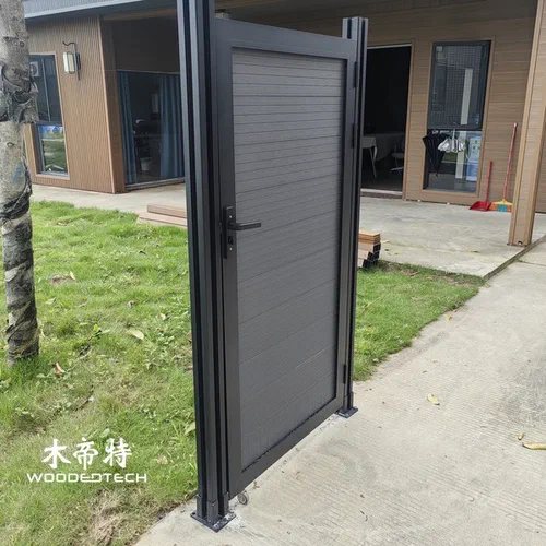 wpc fence with aluminum structural systems creates more attractive and reliable outdoor fence designs