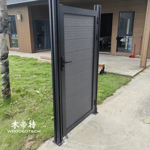 wpc fence with aluminum structural systems creates more attractive and reliable outdoor fence designs